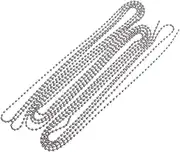 SEWACC Bead Link Head Matching Connectors Key Ball Chain Jewelry Making Chain Connector Stainless Chains Jewelry Chain Bulk Bead Chain Steel Bead Product Silver