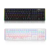 ABKO K515 Mechanical Gaming Keyboard 104Keys Quick Swap Moving LED