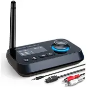 Bluetooth Transmitter Receiver 3-in-1 Bluetooth 5.0 Audio Adapter for 2