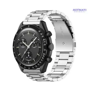 SWATCH Hot-watch 錶帶防水可調節精緻不銹鋼錶帶更換適用於歐米茄色板