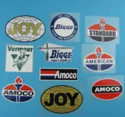 Hard hat Construction Stickers JOY Amoco Miners Vermeer Carpenters IronWorkers