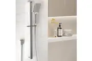 Handheld Shower Head Set 3.1'' High Pressure Silver
