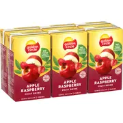 Golden Circle Apple Raspberry Poppers Lunch Box Fruit Drink Multipack 250mL x 6 pack