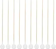 Goohochy 10 Sets Clear Chocolate Box Holders with Wood Stems Hot Chocolate Ideal for Candy Bouquets and Packaging Elegant Display for Events and Special Occasions