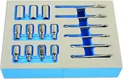 Laser 7132 BA Spanner & Socket Set 1/4"D 17pc