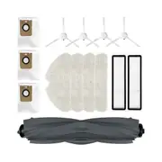 Replacement Accessory Set for D10S / D10S Pro, Main Brush, Filters, Side Brushes, Mop Cloths,Brush Cleaning Tool