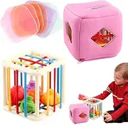 Shape Sorter Cube | Shape Sorting Activity Cube,Learning Educational Intelligent Toys for 1 2 3 Year Old Children Toddler Boys Girls