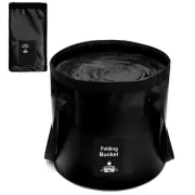 Collapsible Bucket with Handle, Lightweight Folding Water Container, Portable...
