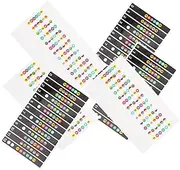 KAILIKETIY Guitar Fretboard Sticker Set 6pcs Reusable Stickers Tone Labels Learning Scale Auxiliary Map Decal for Boys and Girls