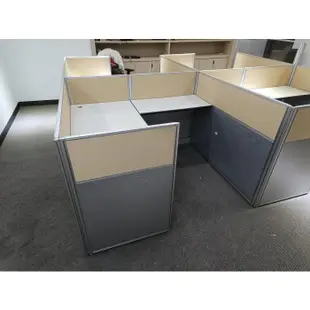 桃園國際二手貨中心-----160×160 L型辦公桌 辦公隔間  辦公屏風