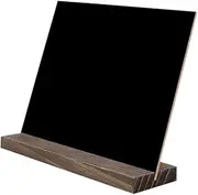 Memo Board Set of 4 Small Blackboards Wood Base for Store Hotel Bar Table Creative Writing Boards