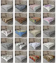 Ambesonne Tribal Pattern Flat Sheet Top Sheet Decorative Bedding 6 Sizes