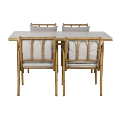 Mobili da giardino Home ESPRIT Beige 160 x 90 x 75 cm 83 cm (5 Pezzi)
