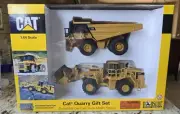 CAT 1:64 CATERPILLAR QUARRY GIFT SET 775E TRUCK & 998G LOADER #55103 NEW