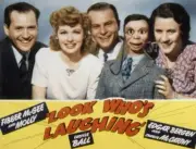 1941 Look Who's Laughing Lobby Card Jim Jordan Lucille Ball Edgar B- Old Photo