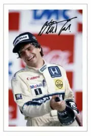 NELSON PIQUET Signed Autograph PHOTO 6x4 Print FORMULA ONE F1