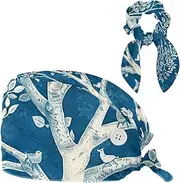 [YTYVAGT] Scrub Caps Women,Scrub Hats Suitable for Women,Bunny Deer Tree