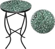 Mosaic Outdoor Side Table - Small Patio Table Coffee Table outside Accent Table