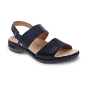 Revere Como Adjustable Sandal - Sapphire/Navy Lizard
