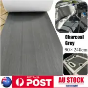 90x240cm Boat Flooring EVA Foam Nonslip Marine Teak Decking Sheet Charcoal Grey