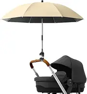 Pushchair Parasols Sun Cover, Foldable Pram Parasol, Kids Stroller Attachment Outdoor Travel Accessories, Portable, Easy Attachment, Adjustable Shade 56x7x7cm for Outings Beach Trips or Casual Strolls