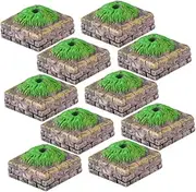 DIY Sand Table Accessory 20 Pack Mini Resin Tree Bases for Landscape Model and Decorative Use