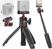 MT-50 Portable Selfie Stick Tripod Stand Magnetic Quick Release with 360° Rotatable Head 3-Section Extendable Tube Max. Height 25.5cm/ 10in Replaceme for DJI Action 2 Camera