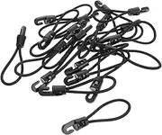 WHAMVOX High Elasticity Bungee Cords Straps Hooks 20pcs Heavy Duty for Luggage Camping Easy Tie Down