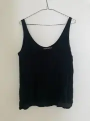 Mister Zimi Size 8 Cami Black Singlet Top Pre Owned Great Condition