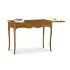 Desk Office Studio 2 Drawers Art Povera Walnut Dark Drawer Extractable