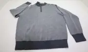 Peter Millar Overlook Wool Sweater Mens Medium Grey 1031C 01238486