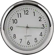 mivceklw Car Dashboard Clock, Temperature Gauge, Luminous Stick On Design, Adhesive Mount for Easy Installation, Compact Automotive Decoration for Cars and Trucks