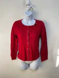 在飛比找Yahoo!奇摩拍賣優惠-「 二手衣 」 IRIS 女版針織長袖上衣 F號（紅）71