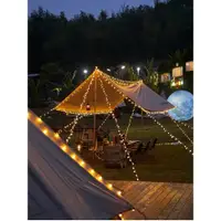 在飛比找ETMall東森購物網優惠-戶外露營氛圍燈天幕帳篷裝飾led燈串燈帶營地氣氛布置小彩燈串
