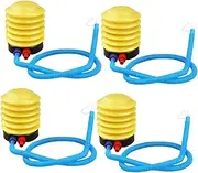 HONMEET 4Pcs Floor Foot Pump Inflator for Inflatables Dual Function Air Pump with Nozzles for Exercise Balls Air Mattresses Pools
