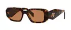 PRADA PR 17WS Honey Tortoise/Brown (VAU-2Z1) Sunglasses