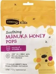 Comvita Soothing Manuka Honey Pops Kids 3 Flavour Pack UMF10+ 15pcs