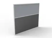 New Panel Screen Pin Board 1500mm W x 1250mm H Desk Partition Divider Grey Irons