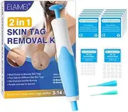 Wart Removal,1 Pen, Dual Headed 2 Replaceable Tips, Skin Tag Remover Kit Portable Pen To Remove Skin Tag Mole Equipment Skin Beauty Care Tool for Face Body