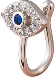 [Generic] Nose Ring Cz Evil Eye Devil Eye Nose Ring Rhinestone Hoop Jewelry for Women and Girls