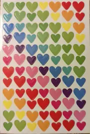 Valentine's Day Stickers Scrap booking Valentines Day colorful creative hearts