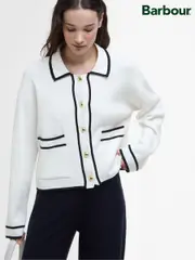 Barbour® White 100% Cotton Jasmine Knitted Cardigan (AC0500) | $138