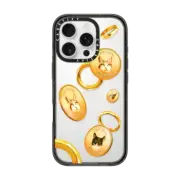 iPhone 16 Pro Impact Case Gold Cat Coin by Mond Kim