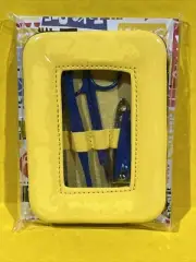 Manicure Set With Yellow Case Nail Clipper Scissors Tweezers Nail File New