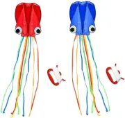 SINGARE Large Octopus Kite Long Tail Beautiful Easy Flyer Kites Beach Kites G...