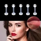 Invisible Piercing Lip Rings Lip Ear Cartilage Ring Labret Stud Bar Retainer