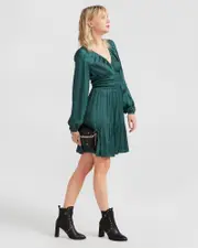 [Belle & Bloom] Serendipity Long Sleeve Dress - Dark Green