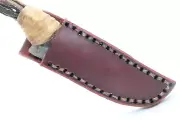 Flint Ridge Flint Knife on Cholla Cactus Wood Handle Includes Leather Sheath
