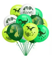 16pcs Dinosaur Balloon Set Party Supplies Roar Tyrannosaurus Pterosaur Diplodocus Latex Balloons Kids Children Birthday Party Decoration
