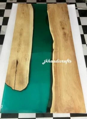 Epoxy Table Top Walnut Resin River Table Top Custom Order Office Cabin